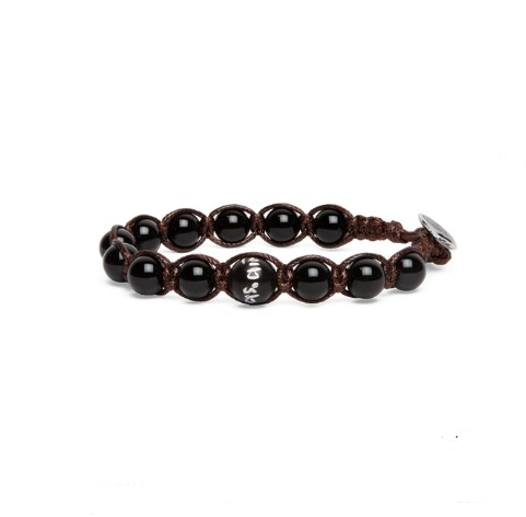 Bracciale Tamashii LINEA 5 ELEMENTI onice nera BHS906-1