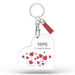 Portachiavi Cuore Mamma Mia L'angolo delle idee Mamma ti voglio bene PCH_CR_220_MAM01   Idee regalo e Oggettistica Regalistica