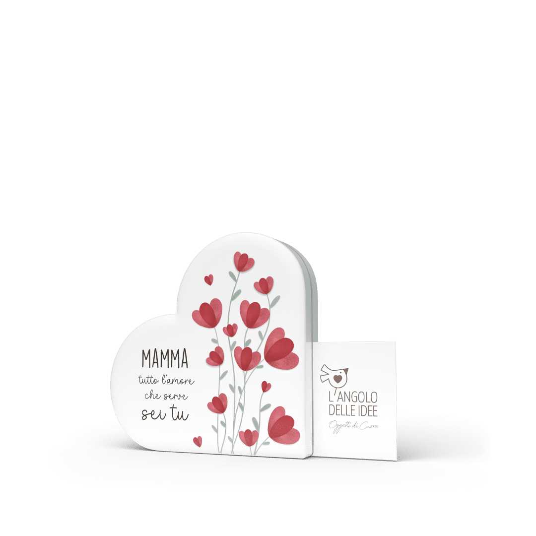 Portaricordi Cuore Mamma Mia L'angolo delle idee Mamma tutto l’amore che serve PTR_CR_110_MAM02