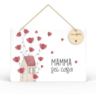 Targa Rettangolare con Tag Mamma Mia L'angolo delle idee Mamma sei casa TAR_RT_215_MAM03   Idee regalo e Oggettistica Regalistica