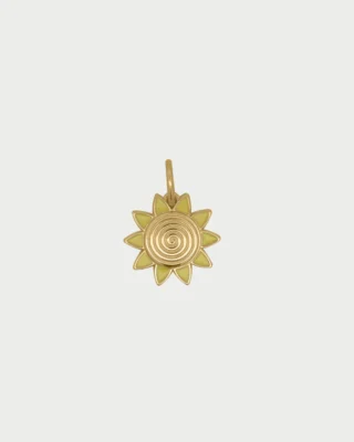 CharmBar Charm Sole Smalto Giallo CB-LCN 112  Elementi per Bracciali