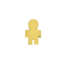 Bimbo in oro giallo Elements DonnaOro DCHF7435   Elementi per Bracciali Famiglia e Persone