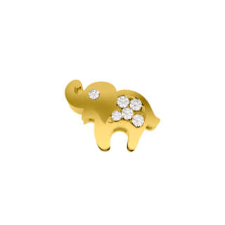 Elefantino in oro giallo e diamanti Elements DonnaOro ECF10404.002  Animali