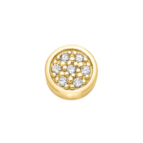 Elements Essenziale rotondo in oro giallo e diamanti ECF11729.003  Elementi per Bracciali