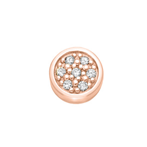 Elements Essenziale rotondo in oro rosa e diamanti ECF11730.003  Elementi per Bracciali