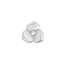 Elements Fiore 3D in oro bianco ECF11418  Elementi per Bracciali