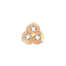 Elements Fiore 3D in oro giallo e diamanti  ECF11420.004  Elementi per Bracciali