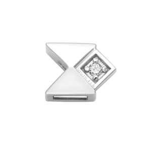 Elements Geometria oro bianco e diamante ECF11722.001  Elementi per Bracciali