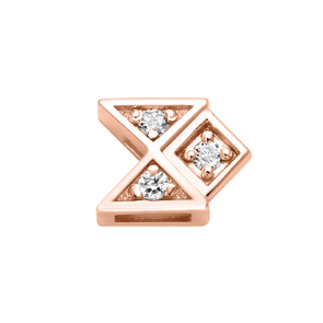 Elements donna oro geometrie in oro rosa e diamanti ECF11721.002  Elementi per Bracciali