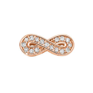 Elements Infinito oro rosa diamanti ECF11416.006  Elementi per Bracciali