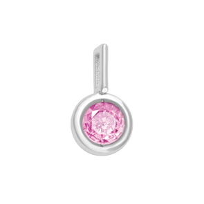 Elements Elemento Out in oro bianco e topazio rosa ECY11885  Elementi per Bracciali