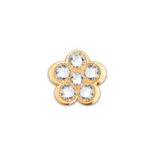 Elements Petali 3D in oro giallo e diamanti ECF11459.003  Elementi per Bracciali