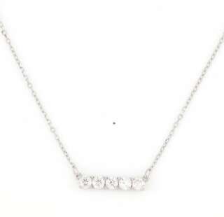 Collana in argento 925 e moissanite EFZ004  Girocolli