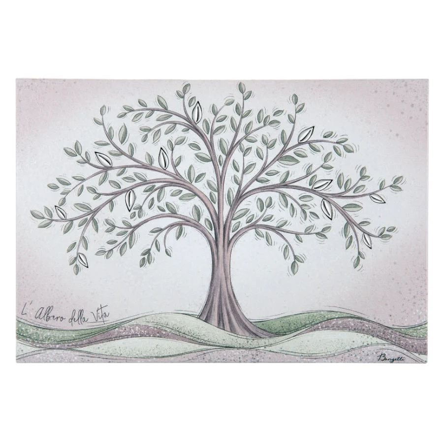 BONGELLI QUADRO ALBERO VITA VERDE cod. ME2099/2V   Idee regalo e Oggettistica Quadri
