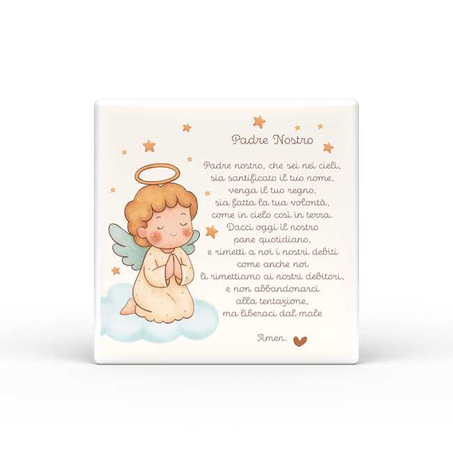 Calamita Quadrata L'angolo delle idee Dolci Preghiere – Padre Nostro CAL_QU_21O_DPRO2