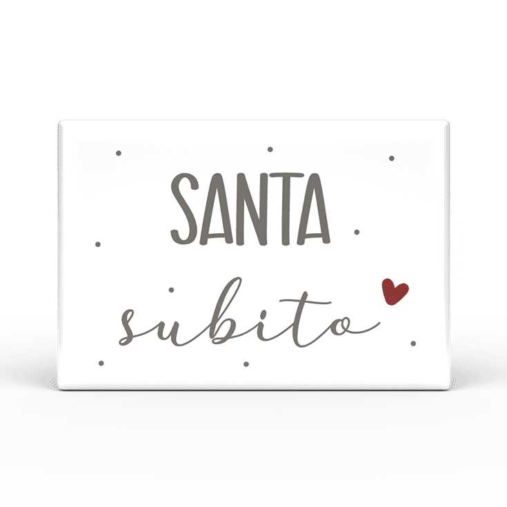 Calamita Rettangolare L'angolo delle idee Parole Sante – Santa subito CAL_RT_210_PRS04