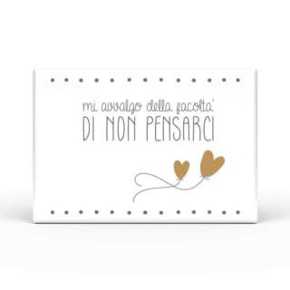 Calamita Rettangolare L'angolo delle idee Parole Sante – Mi avvalgo della facoltà di non pensarci CAL_RT_210_PRS09  Idee regalo e Oggettistica