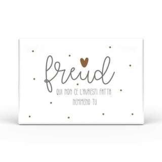 Calamita Rettangolare L'angolo delle idee Parole Sante – Freud qui non ce l’avresti fatta nemmeno tu CAL_RT_210_PRS14  Idee regalo e Oggettistica