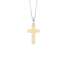 Collana con croce Artlinea in oro bianco e giallo 9 kt CEA2720-LO   Collane con croci Girocolli