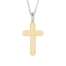 Collana con croce Artlinea in oro bianco e giallo 9 kt CEA2465-LO   Collane con croci Girocolli