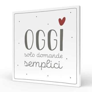 Quadro medio L'angolo delle idee Parole Sante – Oggi solo domande semplici QUA_QU_210_PRS01  Quadri
