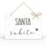 Targa Rettangolare L'angolo delle idee con Spago Parole Sante – Santa subito TAR_RT_214_PRS04  Quadri