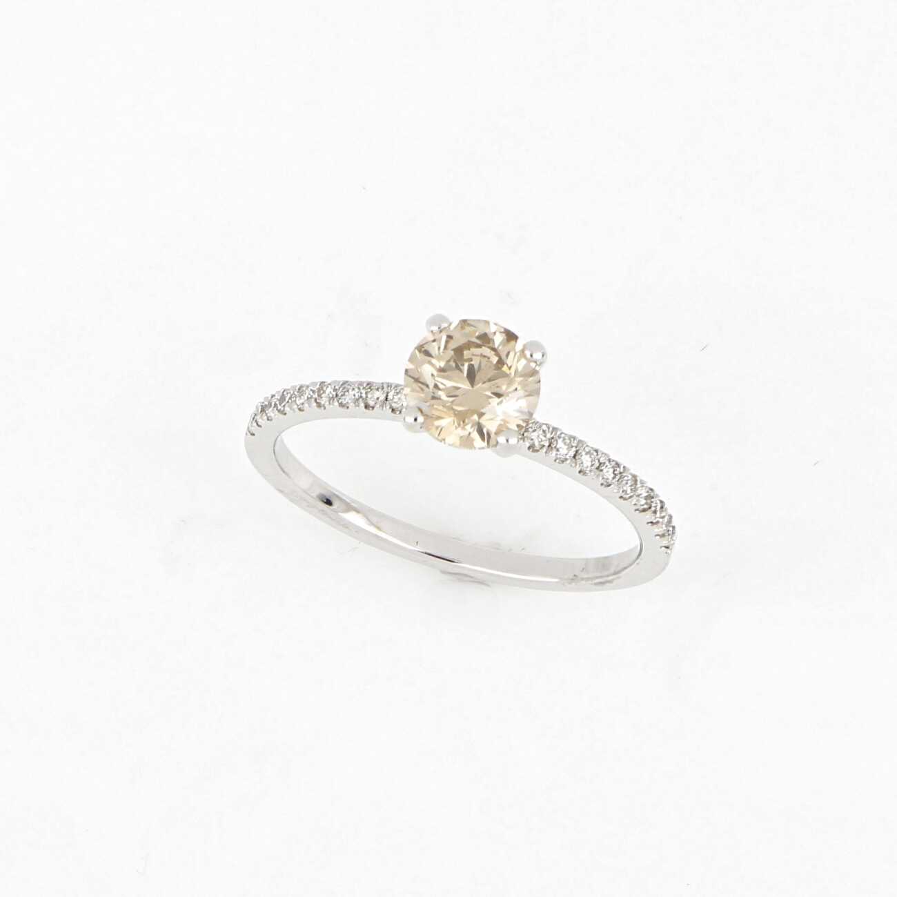 Anello Solitario Diamante Naturale Fancy ref. ZP-50/26A  Anelli