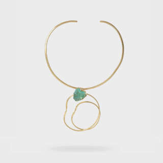 Collana Katerina Vassou placcata oro con acquamarina 406148G  Girocolli