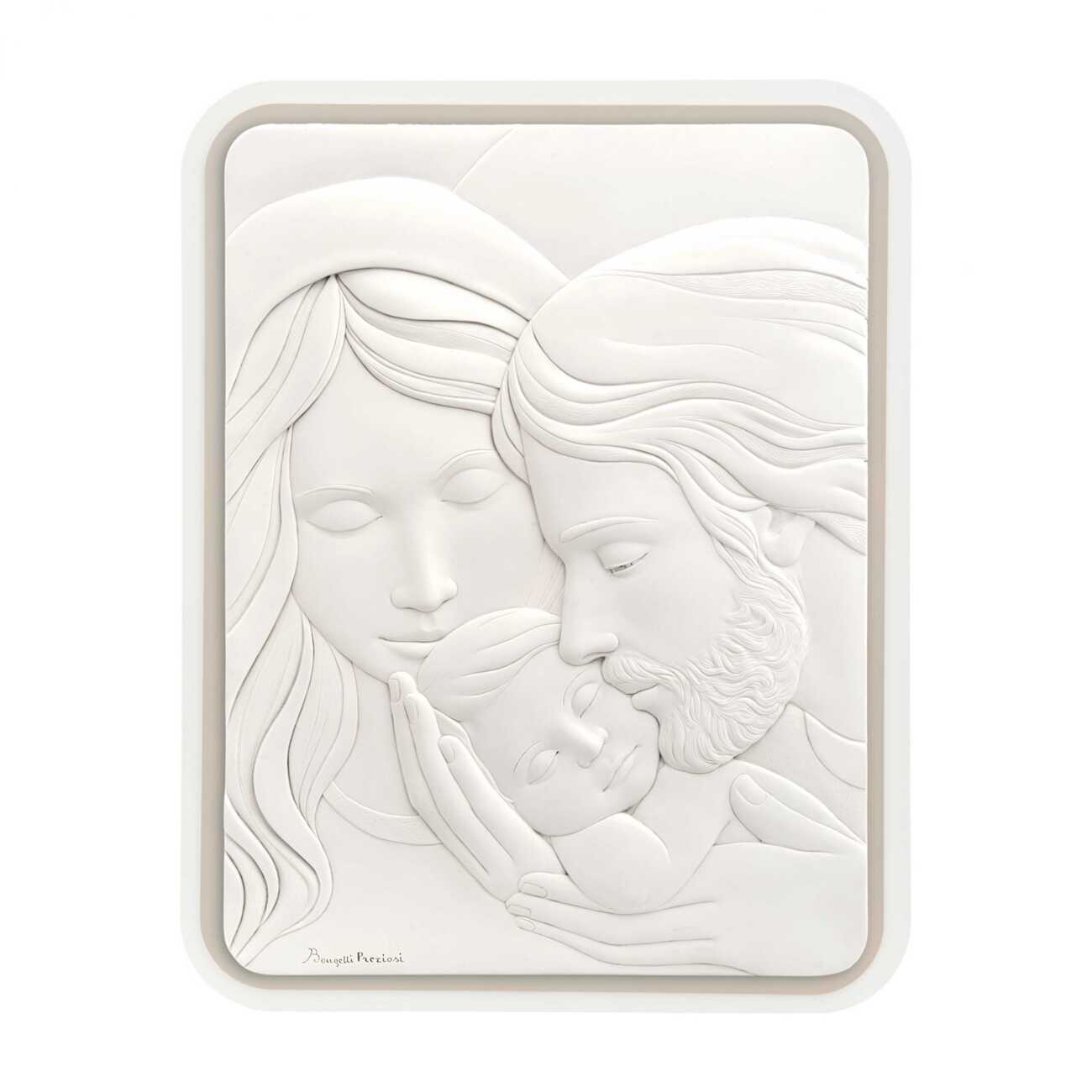 BONGELLI PREZIOSI capezzale sacra famiglia cornice nocciola bianco  ME1628/2RO   Idee regalo e Oggettistica Quadri