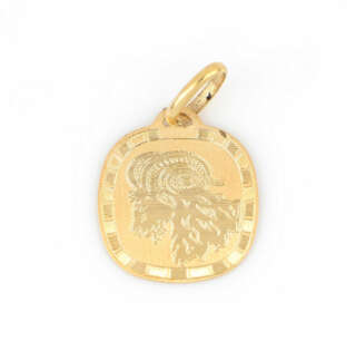 Medaglia con segno zodiacale ariete in oro giallo 18 kt ARI34    Ciondoli e Pendenti Outlet Orologi e Gioielli Pendenti