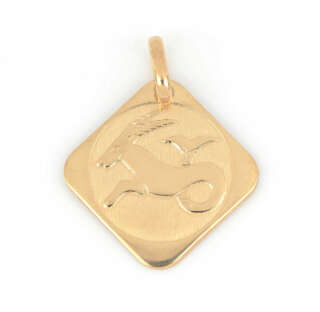 Medaglia con segno zodiacale capricorno in oro giallo 18 kt CAP29    Ciondoli e Pendenti Outlet Orologi e Gioielli Pendenti