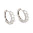Orecchini a cerchio in argento 925 e moissanite 1005215664  Orecchini Schiona