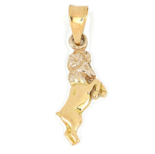 Pendente segno zodiacale ariete in oro giallo e bianco 18 kt ARI19    Ciondoli e Pendenti Outlet Orologi e Gioielli Pendenti