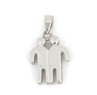 Pendente segno zodiacale gemelli in oro bianco 18 kt GEM26    Ciondoli e Pendenti Outlet Orologi e Gioielli Pendenti