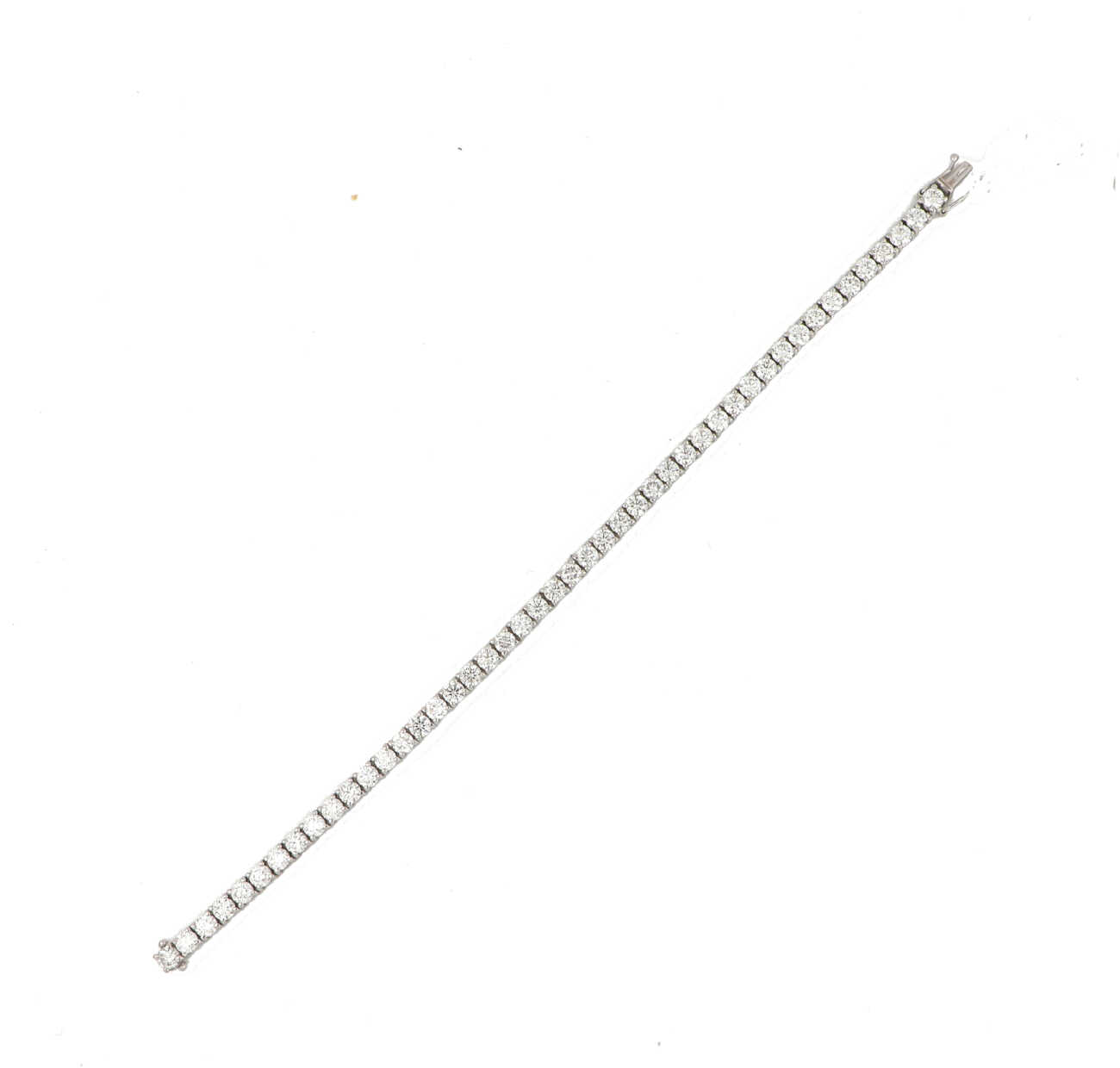 Bracciale tennis in oro bianco 18 kt e diamanti naturali TFT21300  Bracciali Tennis