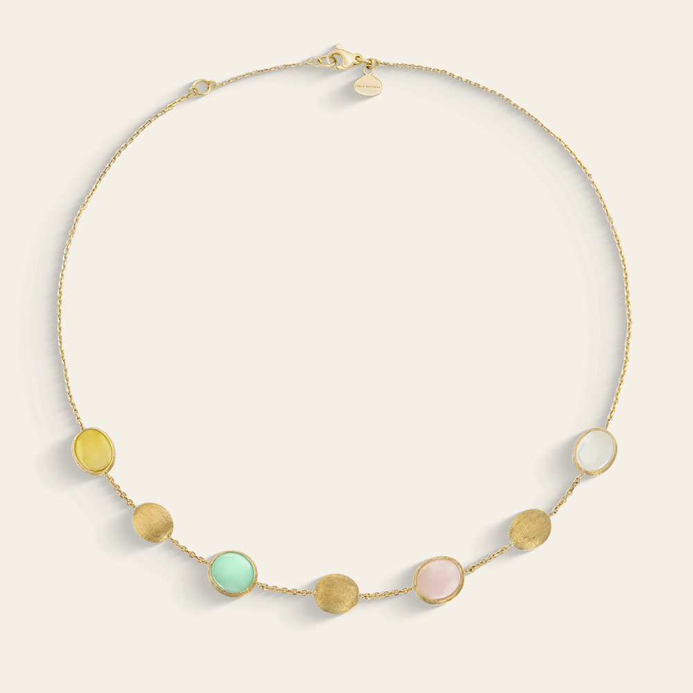 Collana Italo Bottene collezione opalia con con opali e quarziti  IB-2002-GL-YYGOOP-045  Girocolli