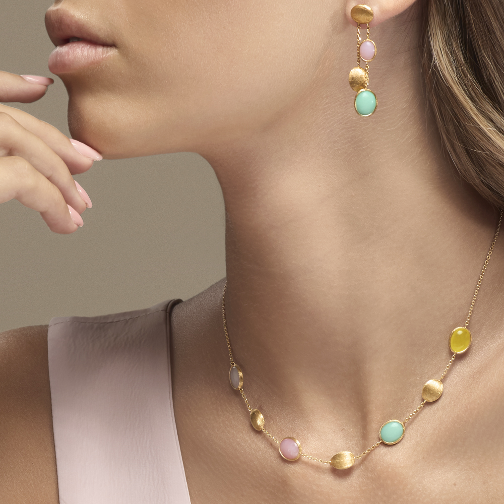 Collana Italo Bottene collezione opalia con con opali e quarziti IB-2002-GL-YYGOOP-045 - immagine 3