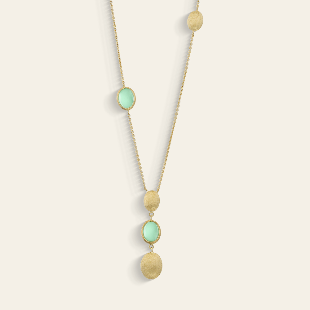 Collana Italo Bottene collezione opalia con opali verdi IB-2003-GL-YYGOOP-045  Girocolli