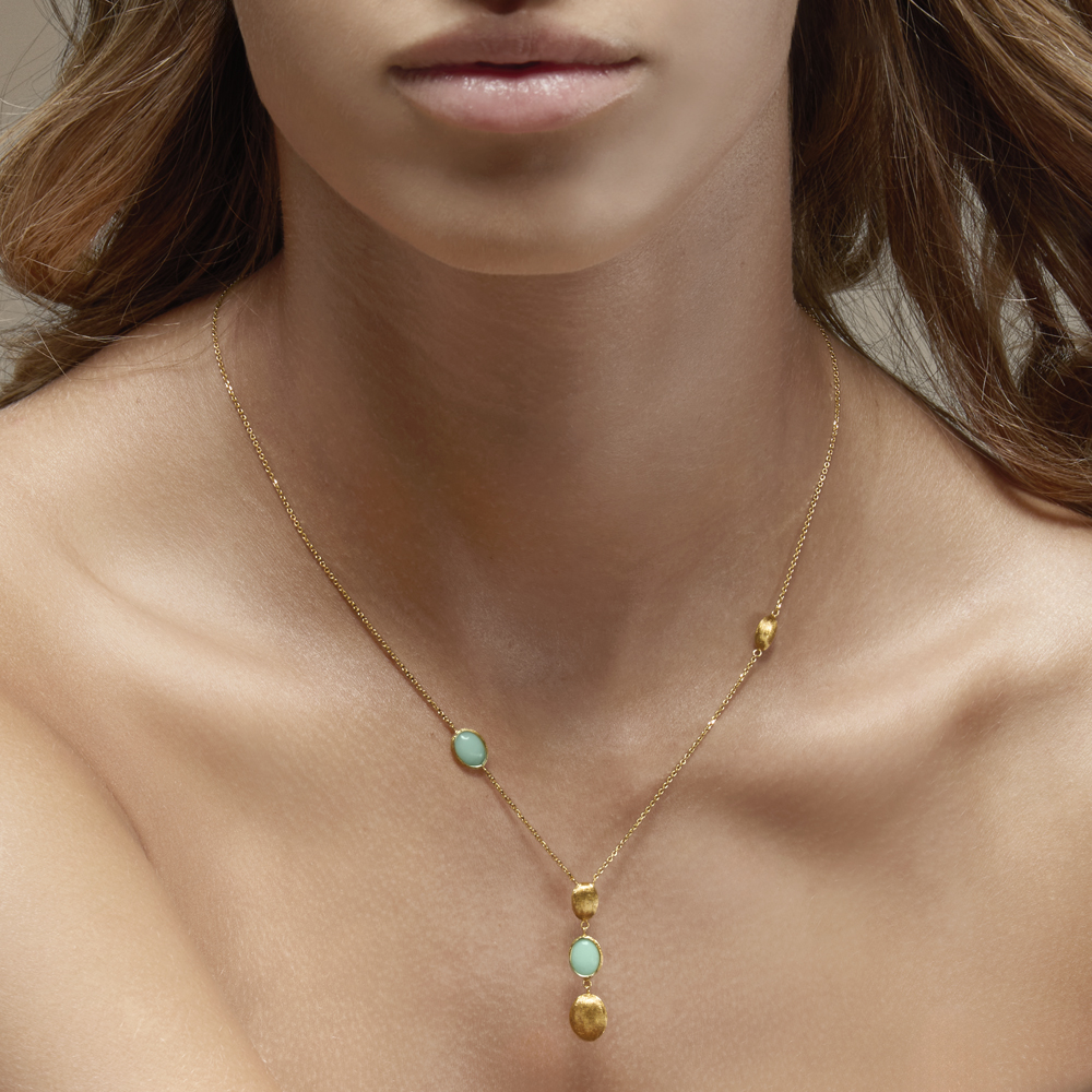 Collana Italo Bottene collezione opalia con opali verdi IB-2003-GL-YYGOOP-045 - immagine 2