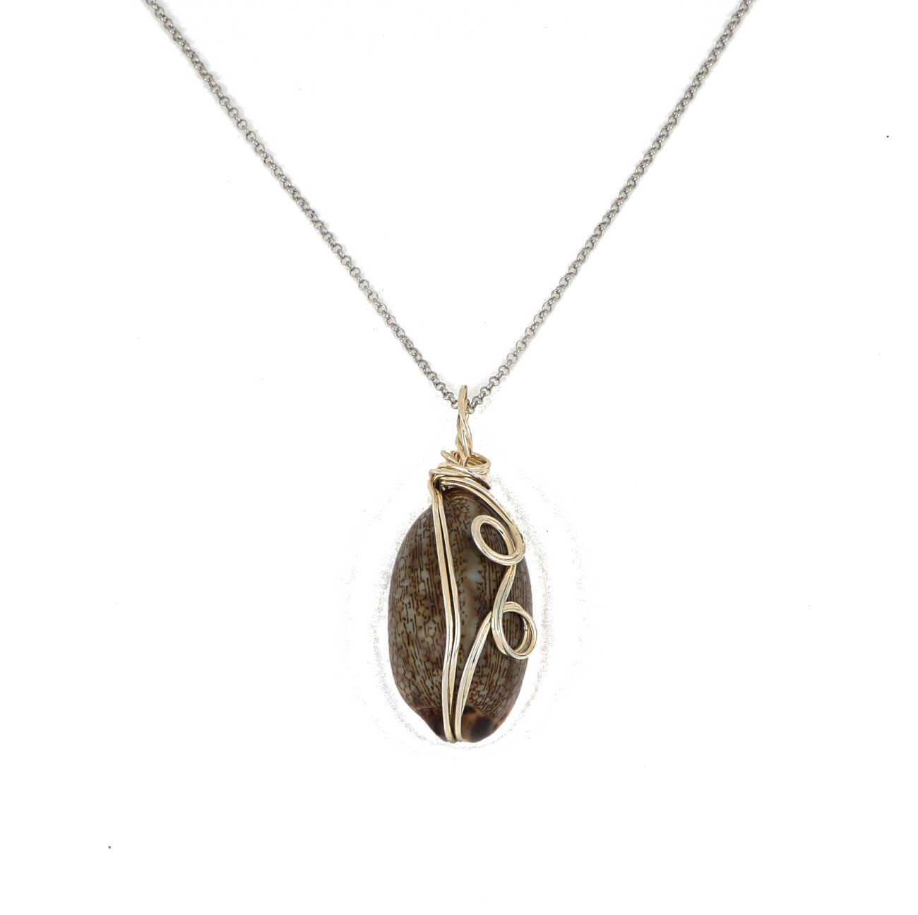 Collana in argento con conchiglia VNI019  Girocolli