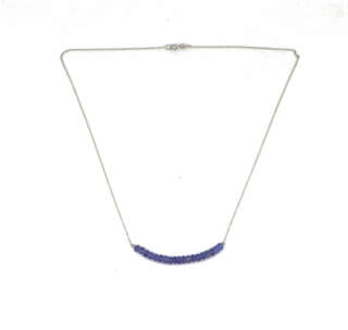 Collana in oro bianco 18 kt e tanzanite  BLD091  Girocolli