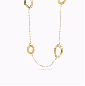 Collana kidult style 89 in acciaio dorato 851192  Collane Lunghe