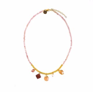 Collana Murrina Murano in ottone acciaio e pietre dure GM0459007  Girocolli