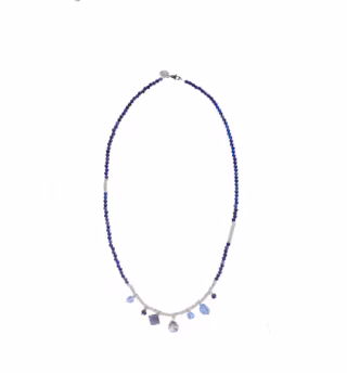 Collana Murrina Murano lunga in ottone acciaio e pietre dure GM0458012  Collane Lunghe