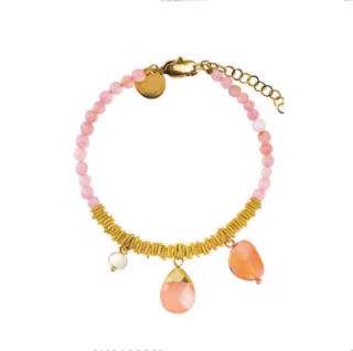 Bracciale Murrina Murano in ottone acciaio e pietre dure GM0460007  Bracciali a Sfere