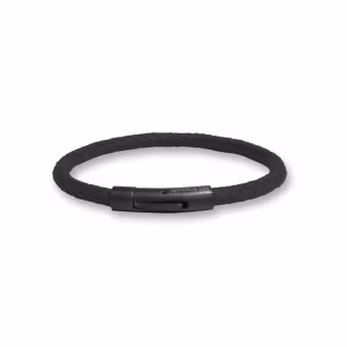 Bracciale Borsari Gioielli in caucciù marrone e acciaio PVD nero  BR-RALKA01T5  Bracciali