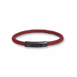 Bracciale Borsari Gioielli in caucciù rosso e acciaio PVD nero BR-RALKA09T5  Bracciali