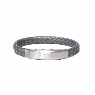 Bracciale Borsari Gioielli in caucciù grigio e acciaio BR-RALLYKA03  Bracciali