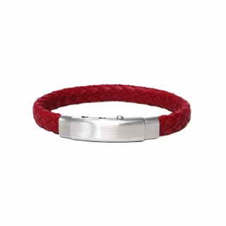 Bracciale Borsari Gioielli in caucciù rosso e acciaio BR-RALLYKA09  Bracciali