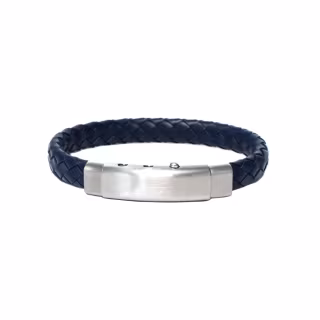 Bracciale Borsari Gioielli in caucciù blu e acciaio BR-RALLYKA22  Bracciali